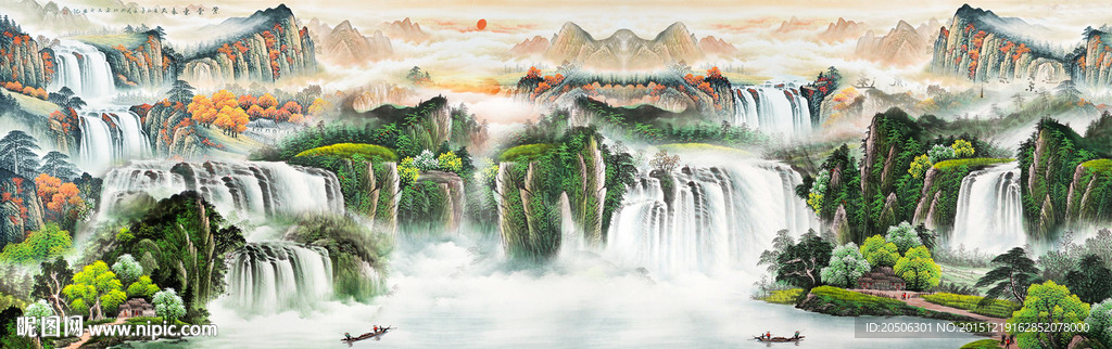 国画 聚宝盆