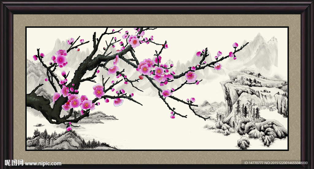 国画梅花