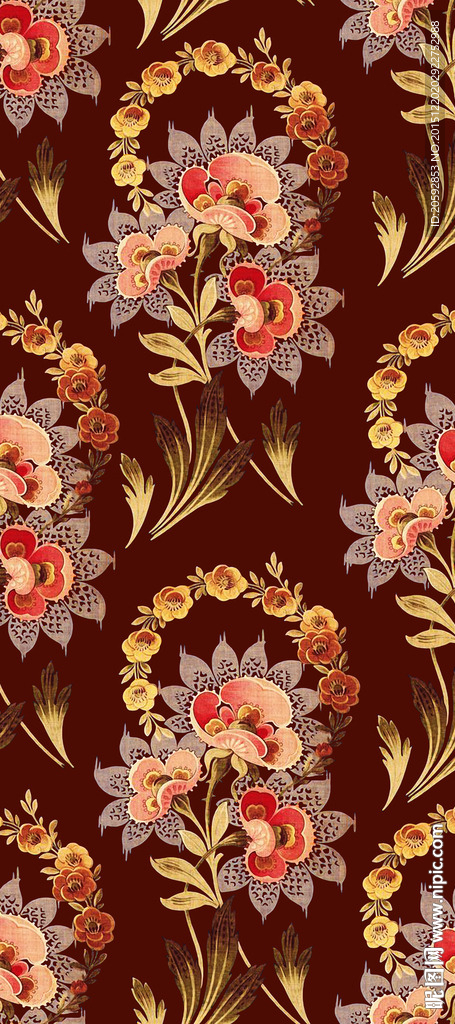 民族装饰家纺花型