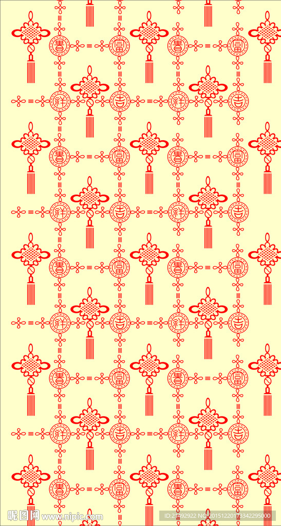 中国结艺术玻璃图案