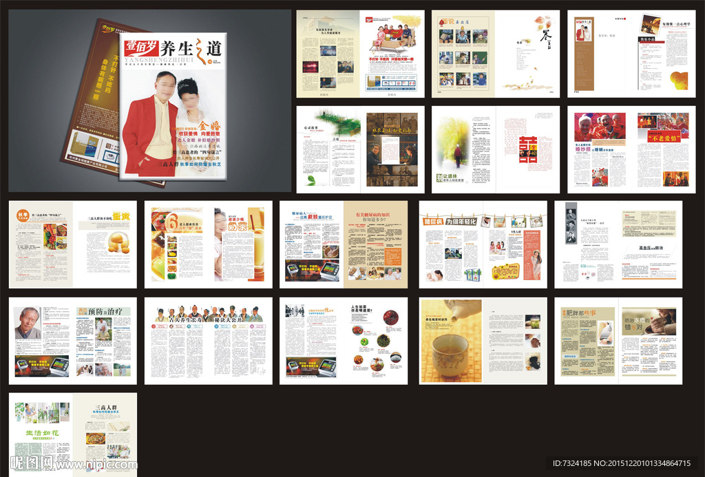 养生之道杂志（展开图）