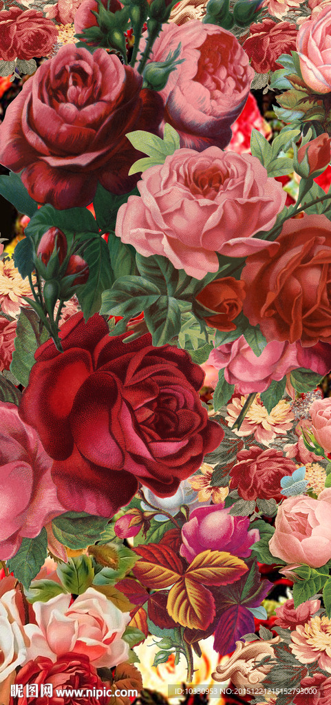 复古 手机壳 皮套 素材 玫瑰