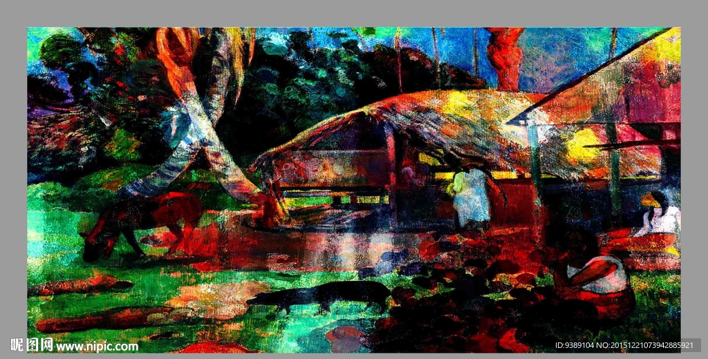 抽象油画