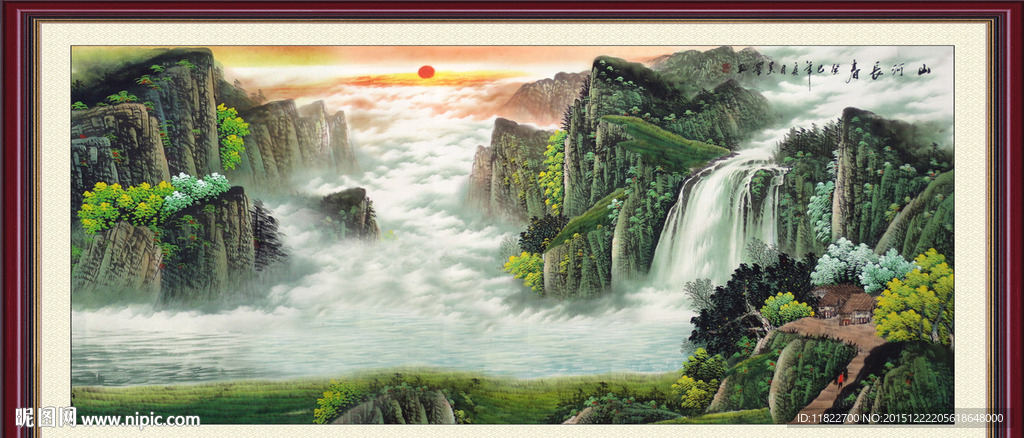 山水画 山水风景