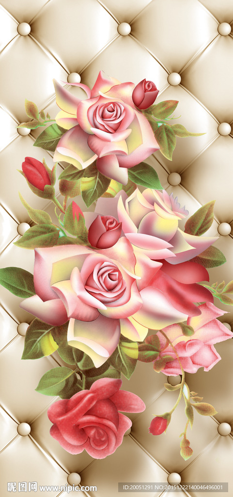3d花朵玄关