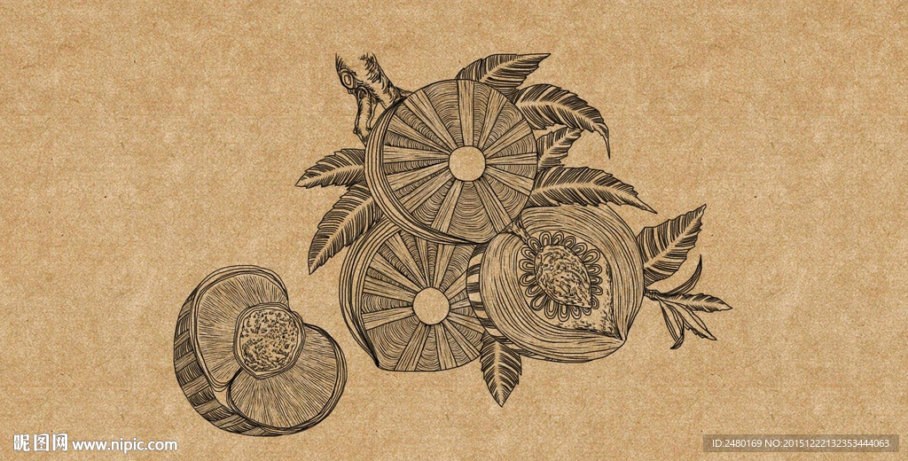 水蜜桃手绘