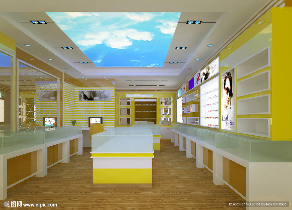 眼镜店模型