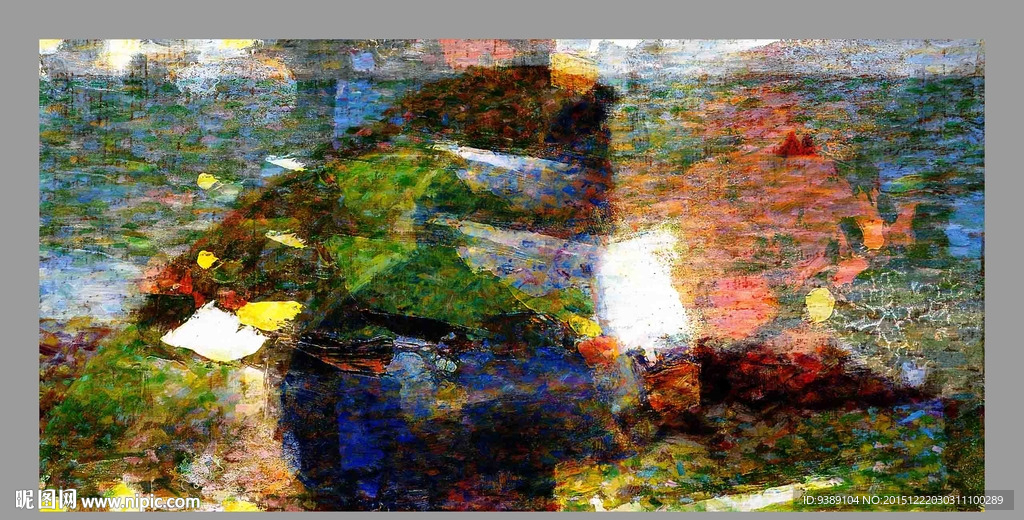 抽象油画