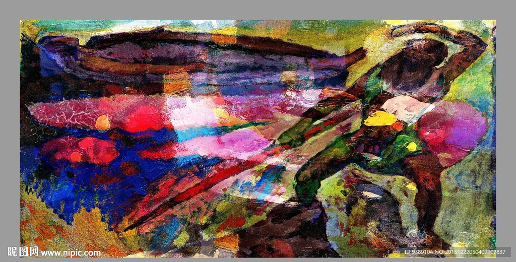 抽象油画