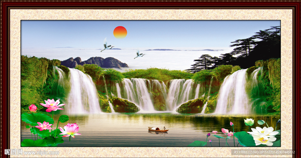 山水画 山水风景