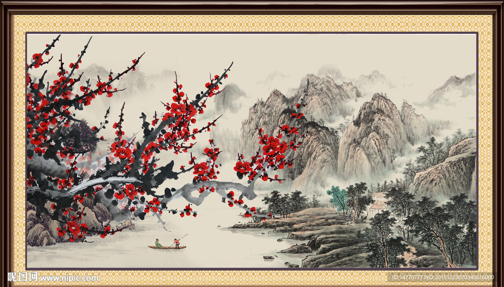国画梅花