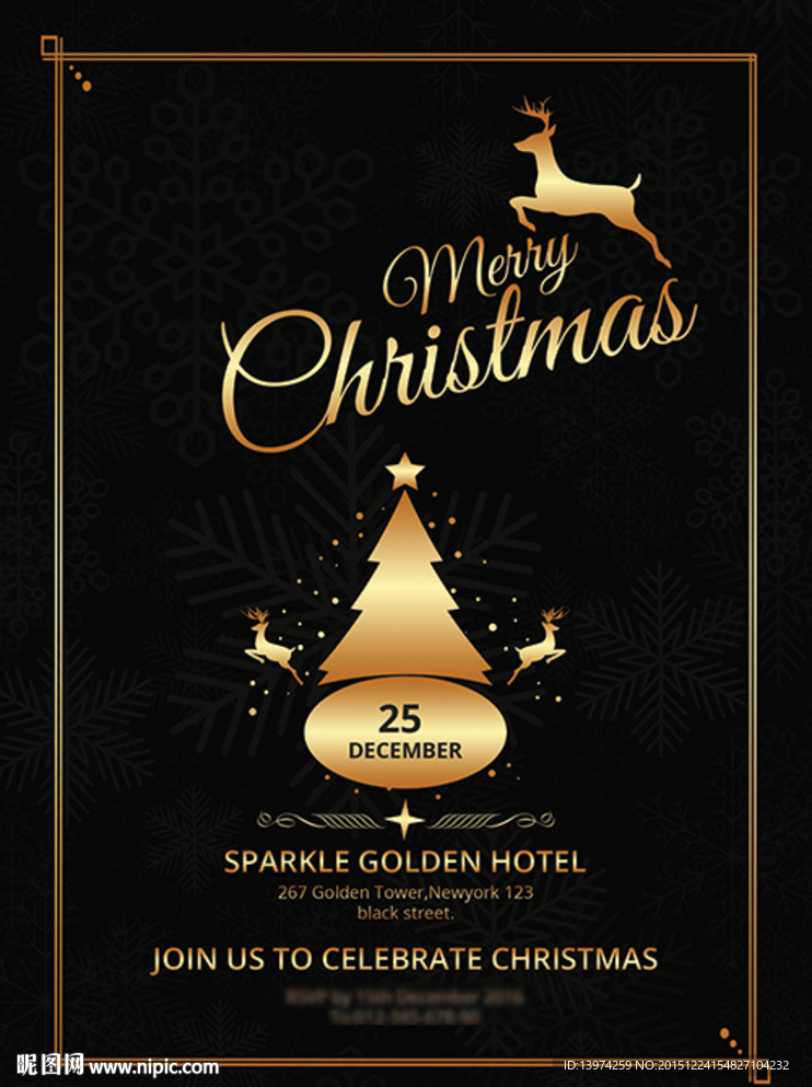 金色圣诞