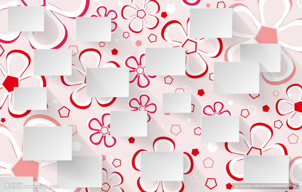 粉红色花朵背景花纹