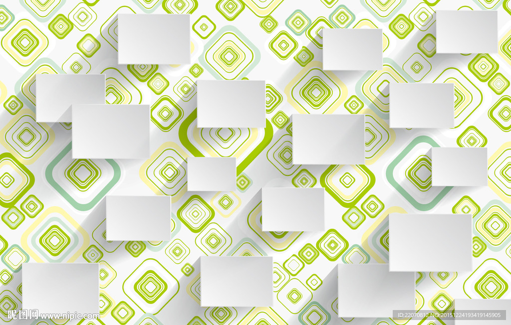 清新方格背景花纹