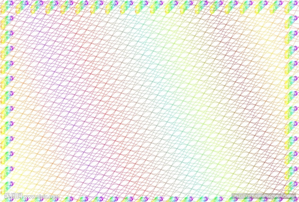 华彩缤纷 防伪证书纹