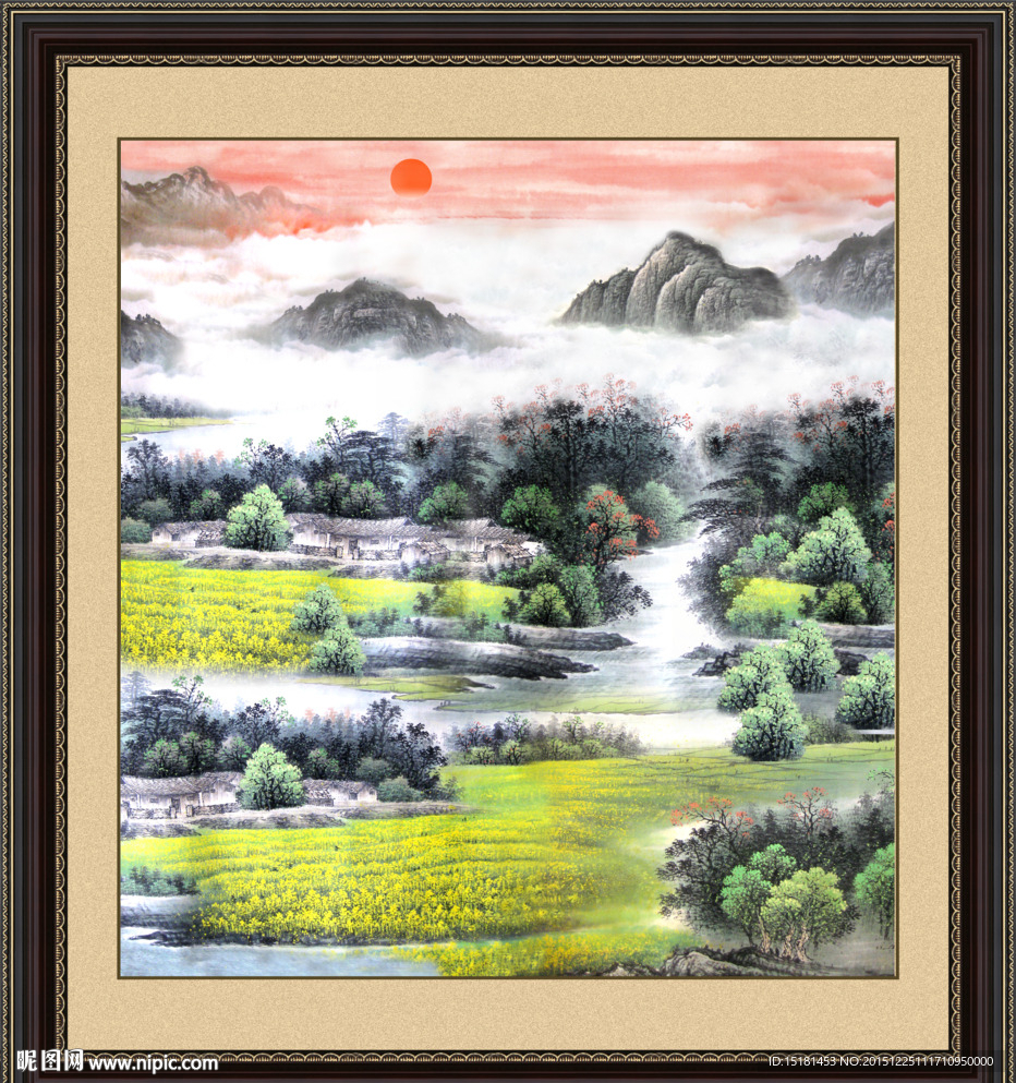 国画山水画
