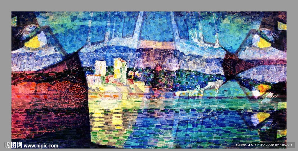 抽象油画