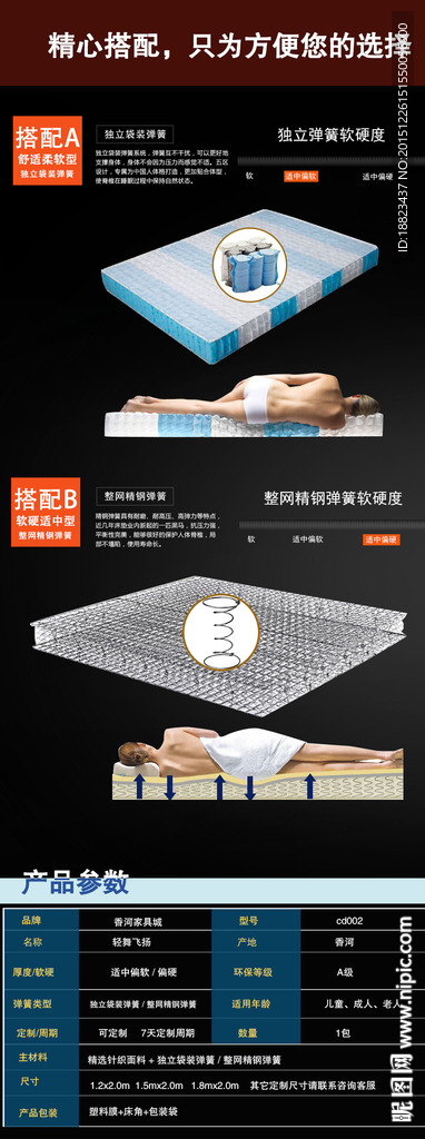布袋簧 精钢弹簧 详情页