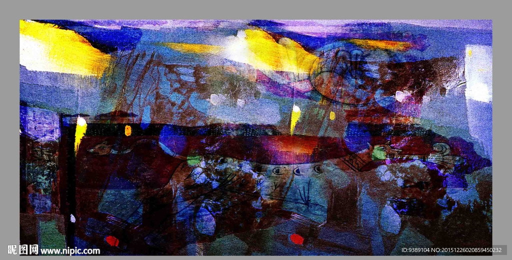抽象油画