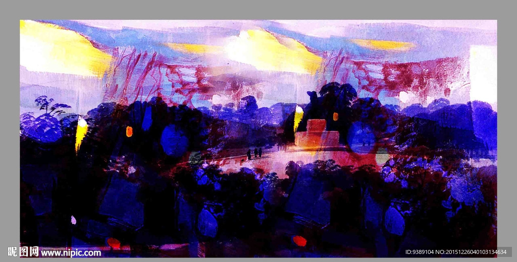 抽象油画