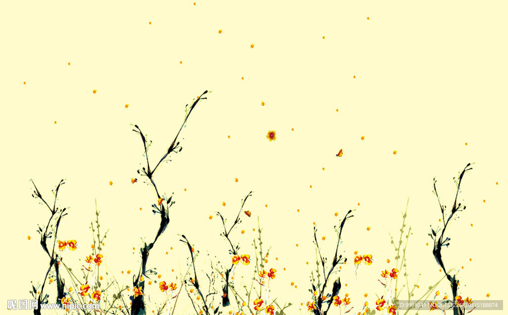 简约 花草  小花  小碎花