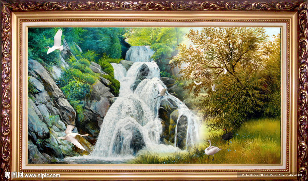 山水油画