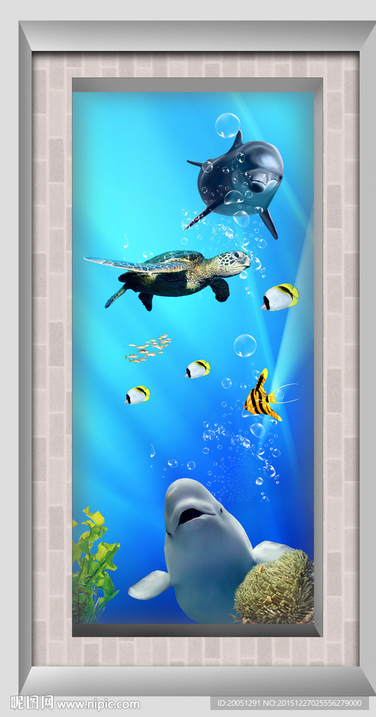 3d玄关海豚