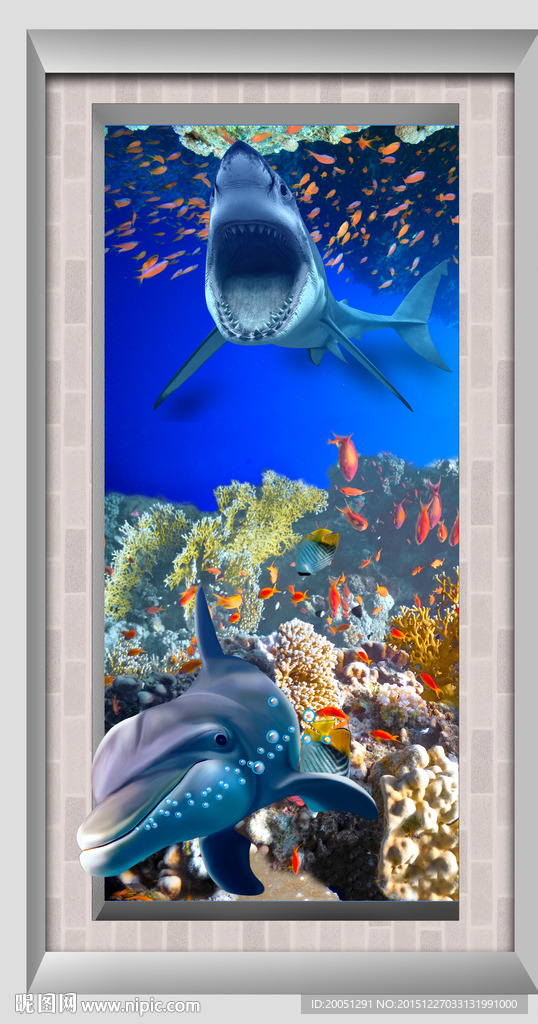 3d海豚玄关