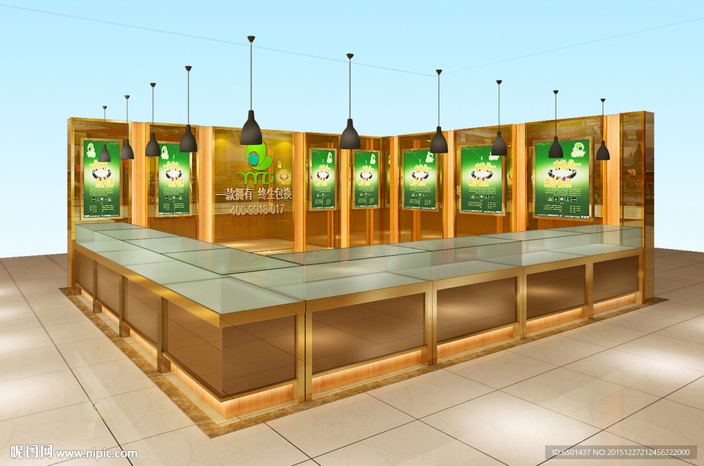 珠宝展柜模型