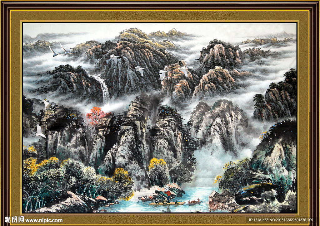 巨幅山水画