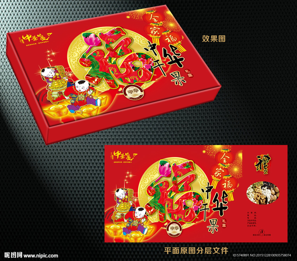 干果大礼包（展开分层图）