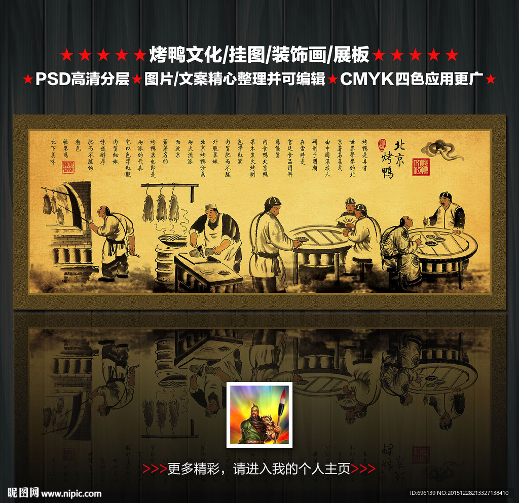 北京烤鸭挂图