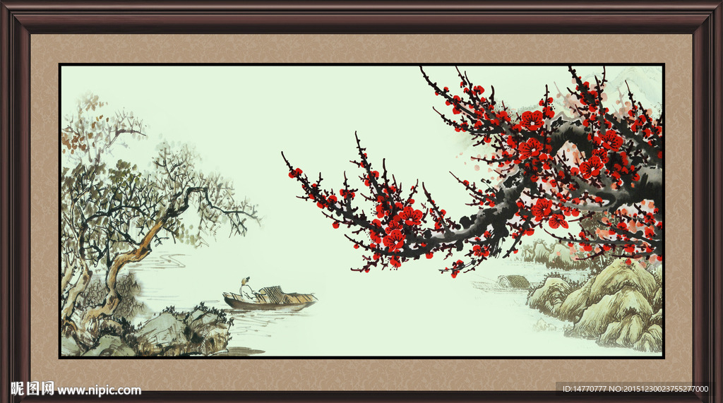 国画梅花