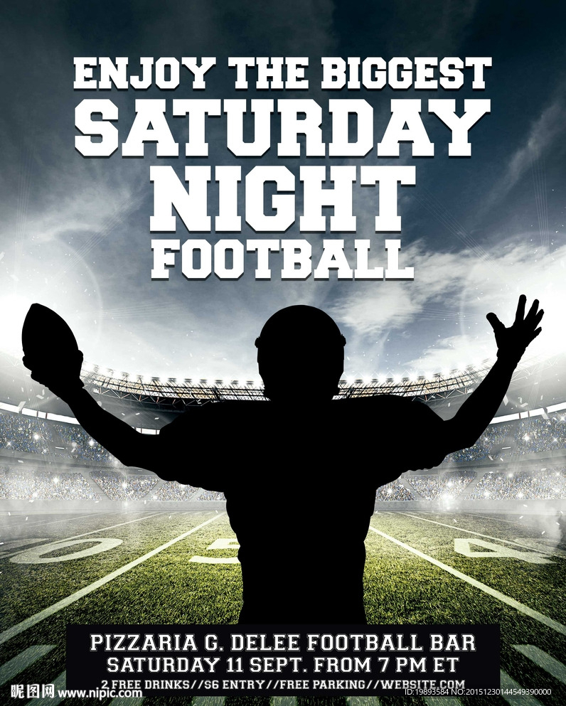 橄榄球海报