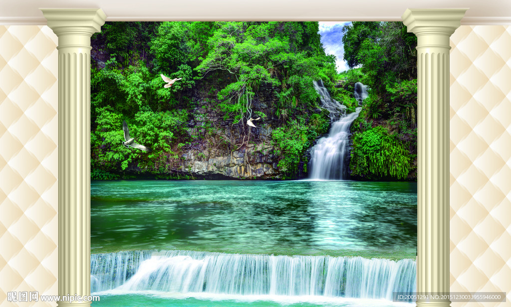 3d背景 山水风景