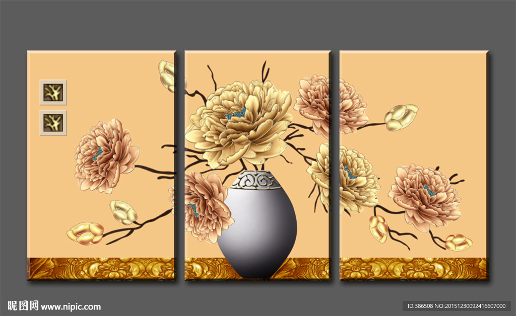 花卉无框画