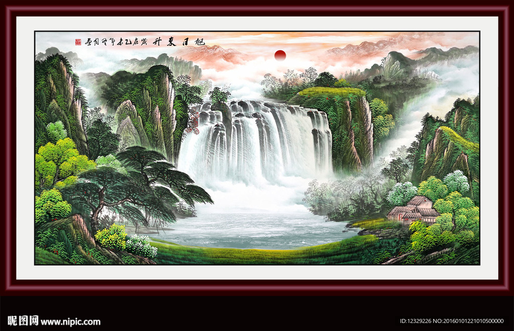 山水画 山水风景