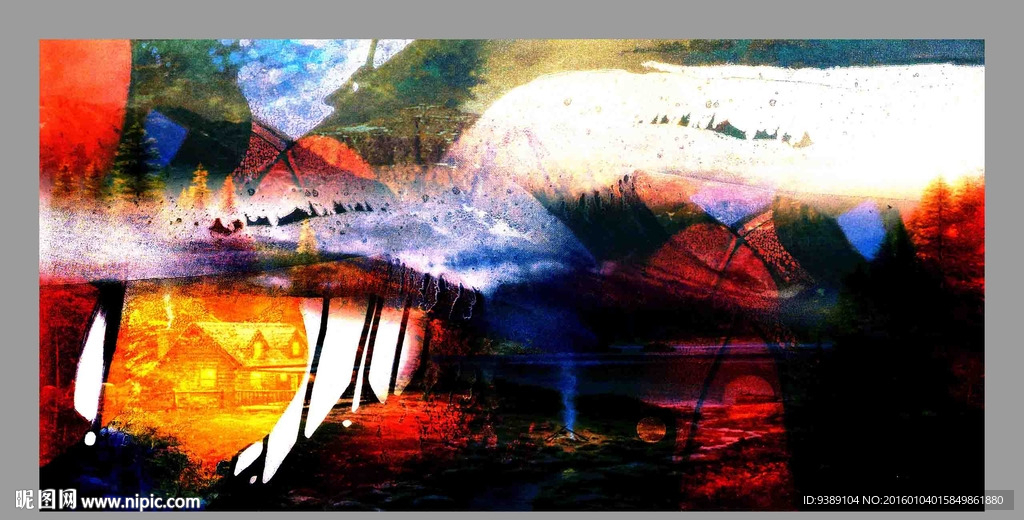 抽象油画