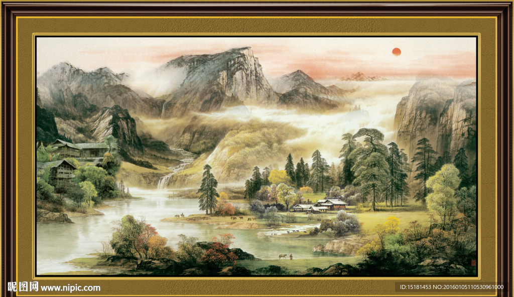 巨幅山水画