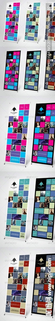 易拉宝模版 不提供产品图