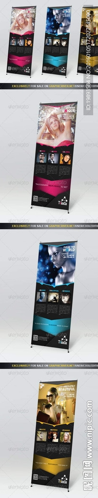 易拉宝模版 不包括产品图