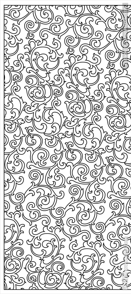 镂空图 欧式花纹