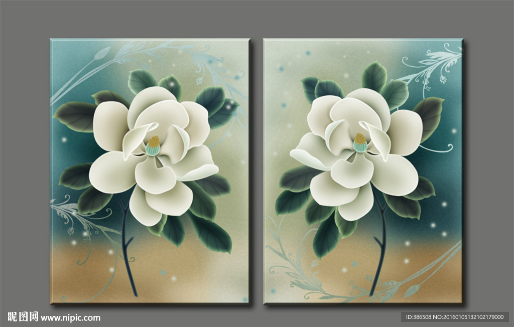 花卉无框画