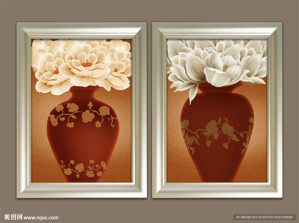 装饰画 花瓶 花卉