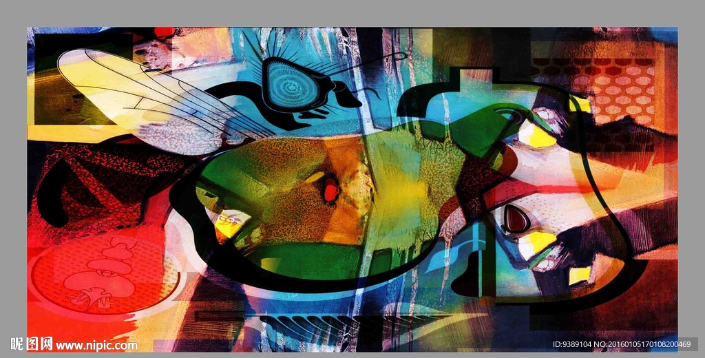 抽象油画
