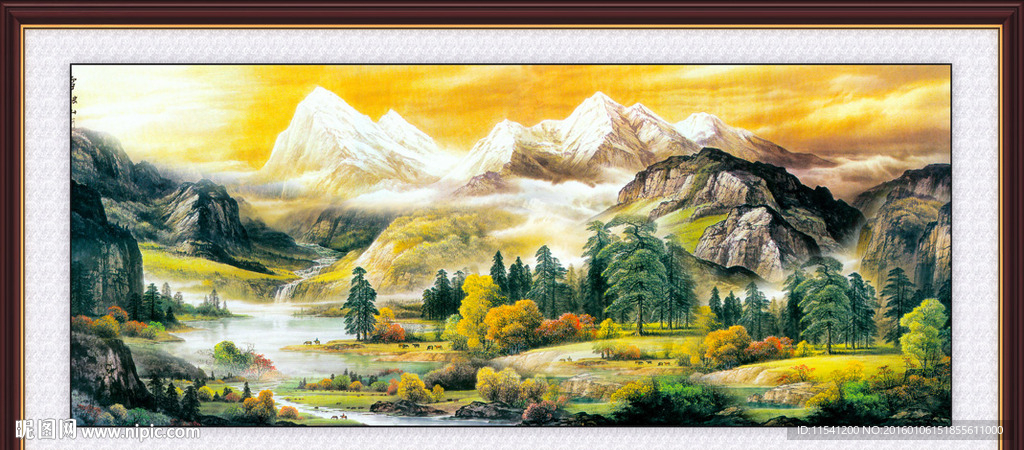 山水画 山水风景