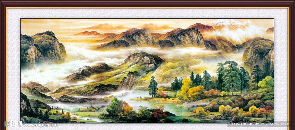 山水画 山水风景
