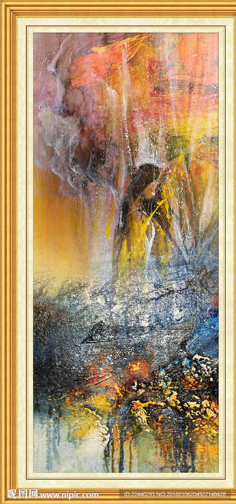 抽象油画