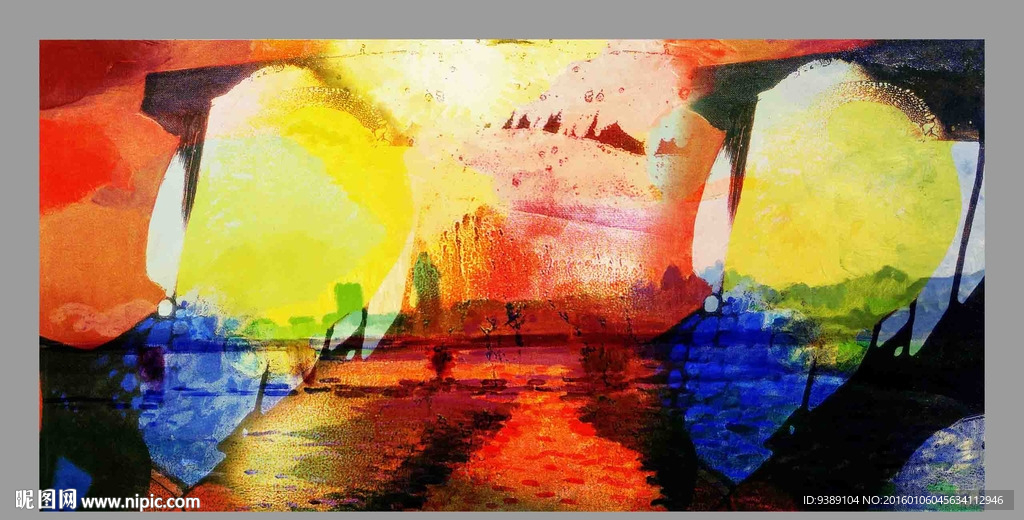 抽象油画