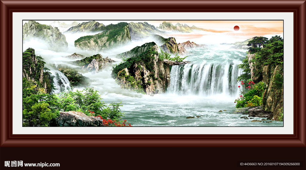 山水画 山水风景